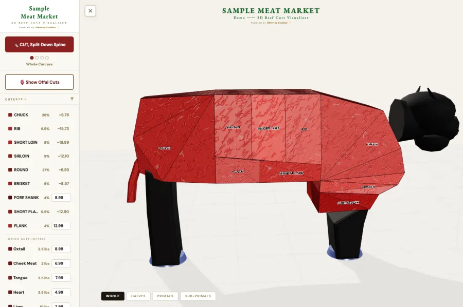 3D product visualizer