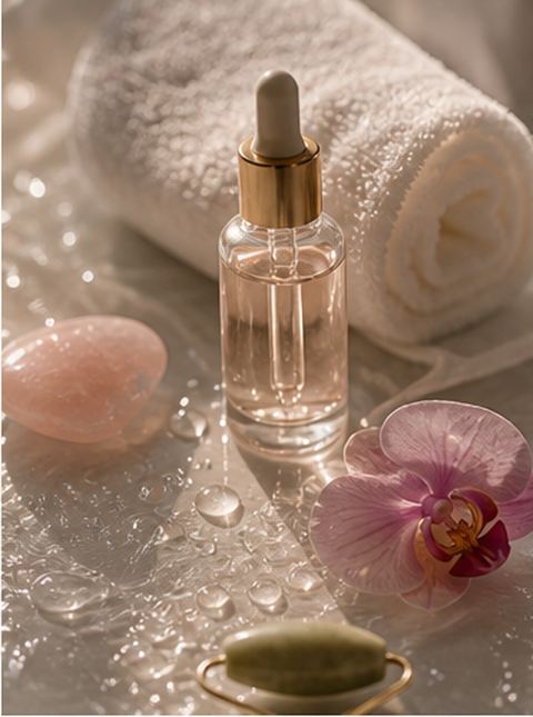 Facial oils and orchid for the deep cleanse facial