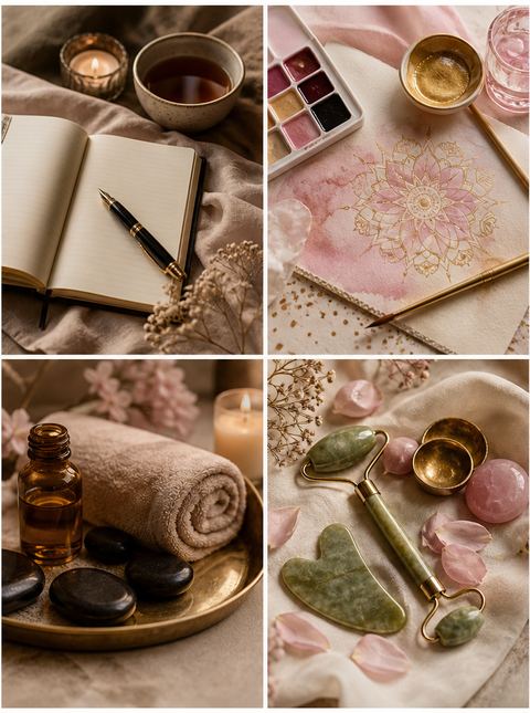 Art materials for the Return To Self Masterclass